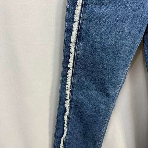 IRO Jeans Straight Leg Button Fly Mid Rise Fringe Denim Jeans 26 - Picture 6 of 7